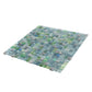 Stone Blue and Green 12 x 12 Glossy Glass Mosaic Tile