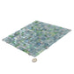 Stone Blue and Green 12 x 12 Glossy Glass Mosaic Tile