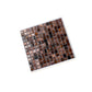 Brown and Yellow 12 x 12 Glossy Glass Mosaic Tile