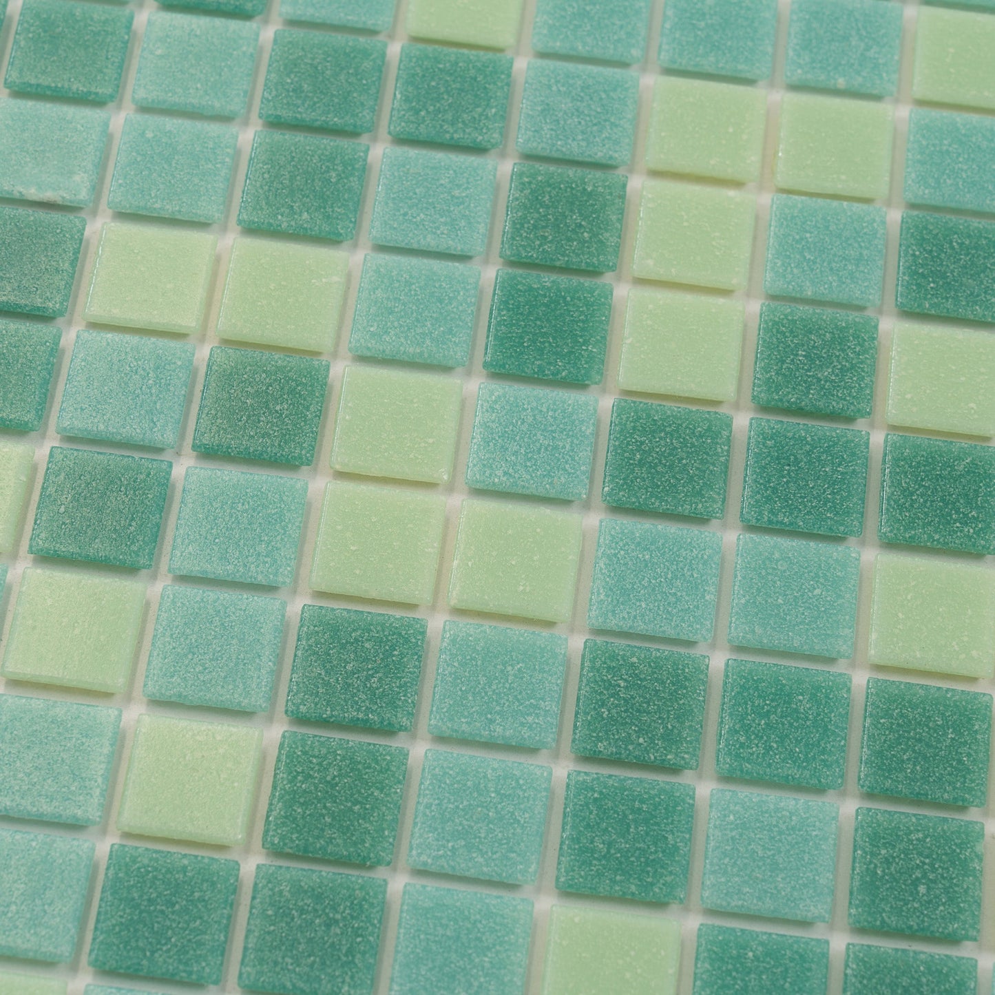 Dynasty Green 12 x 12 Glossy Glass Mosaic Tile