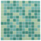 Dynasty Green 12 x 12 Glossy Glass Mosaic Tile - Sample