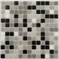 Gray and Black 12 x 12 Glossy Glass Mosaic Tile