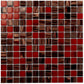 Berry Red 12 x 12 Glossy Glass Mosaic Tile