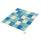 Blue and White 12 x 12 Glossy Glass Mosaic Tile