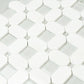 White, Blue 12x12 Polished Glass Mosaic Tile