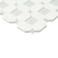 White, Blue 12x12 Polished Glass Mosaic Tile