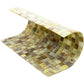 Parchment Beige 12 x 12 Glossy Glass Mosaic Tile