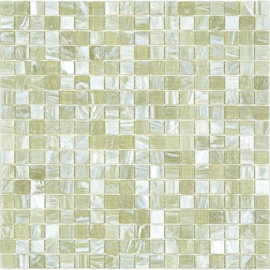 Stone Gray 12 x 12 Glossy Glass Mosaic Tile