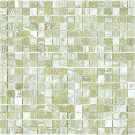 Stone Gray 12 x 12 Glossy Glass Mosaic Tile - Sample