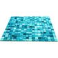 Arctic Blue 12 x 12 Glossy Glass Mosaic Tile