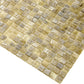 Golden Brown 12 x 12 Glossy Glass Mosaic Tile