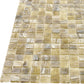 Golden Brown 12 x 12 Glossy Glass Mosaic Tile