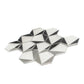 Gray, Silver 9x11 Glossy Glass Hexagon Mosaic Tile - Sample
