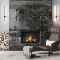 Black 2.5 x 8 Glossy Ceramic Subway Tile