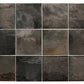 Black 4 x 4 Glossy Ceramic Square Tile