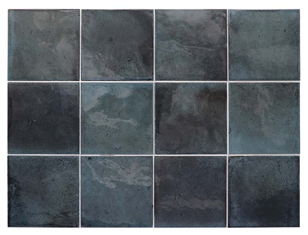 Spruce Blue 4 x 4 Glossy Ceramic Square Tile