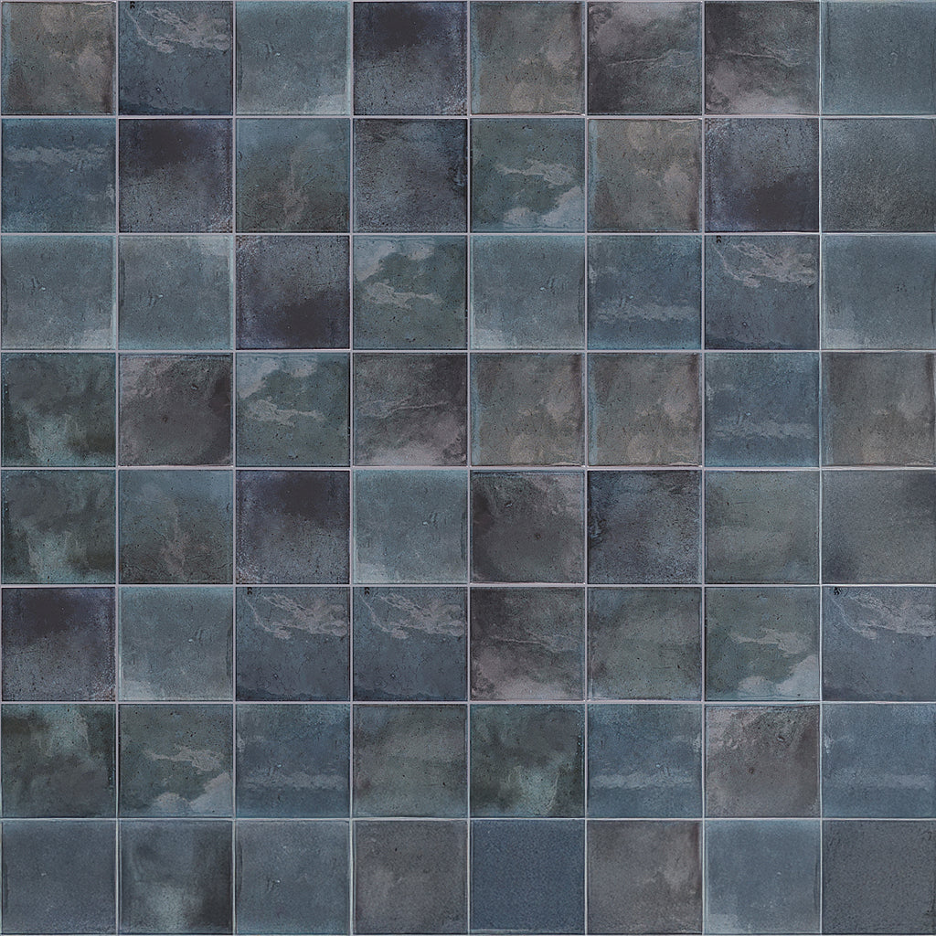 Spruce Blue 4 x 4 Glossy Ceramic Square Tile