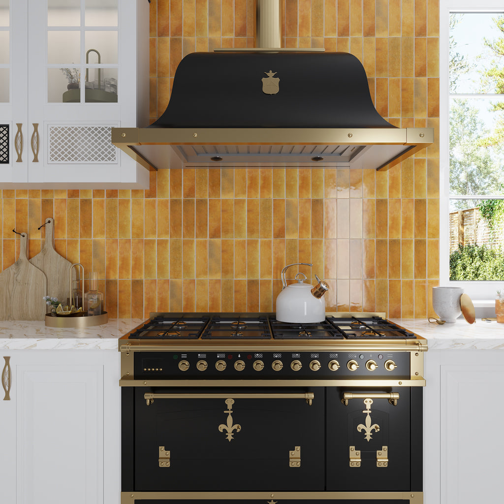 Honey Orange 2.5 x 8 Glossy Ceramic Subway Tile