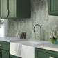 Sage Green 2.5 x 8 Glossy Ceramic Subway Tile