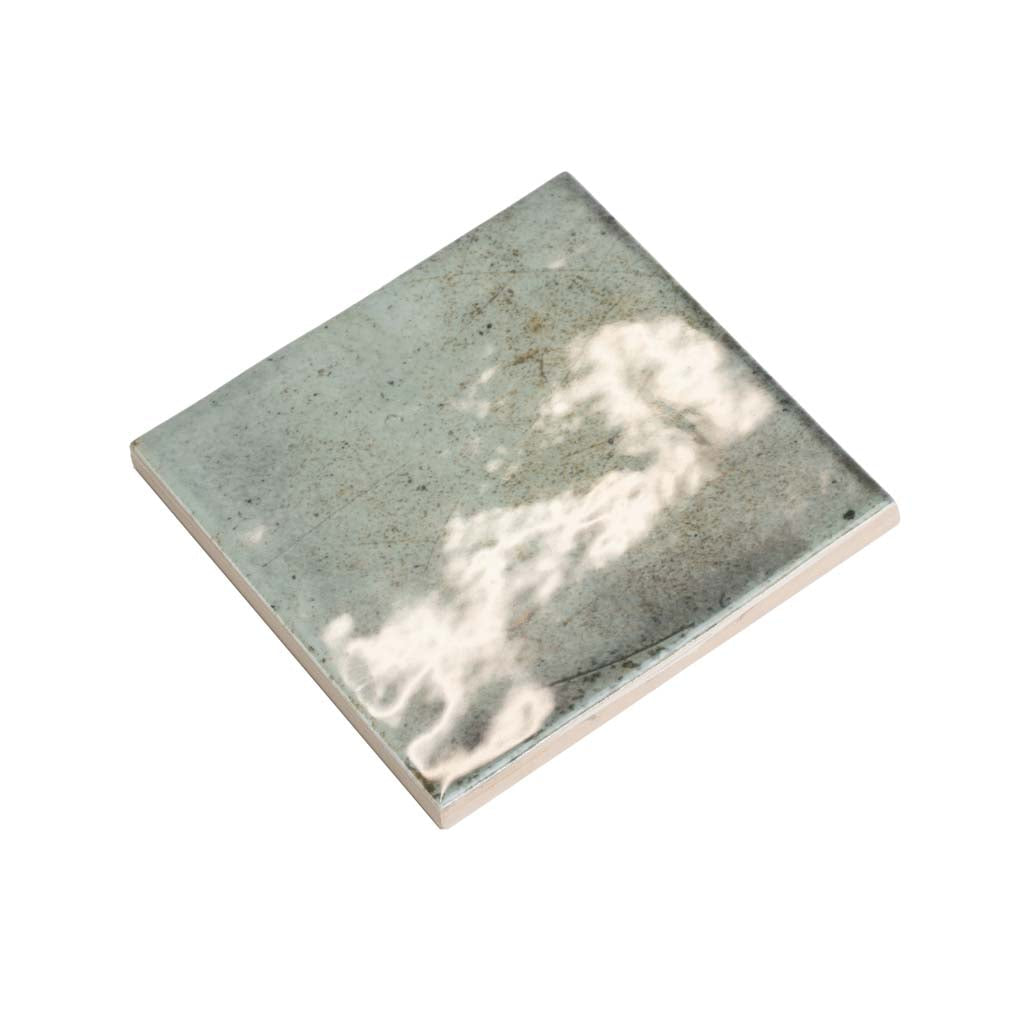 Sage Green 4 x 4 Glossy Ceramic Square Tile