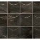 Black 4 x 4 Glossy Ceramic Subway Deco Tile