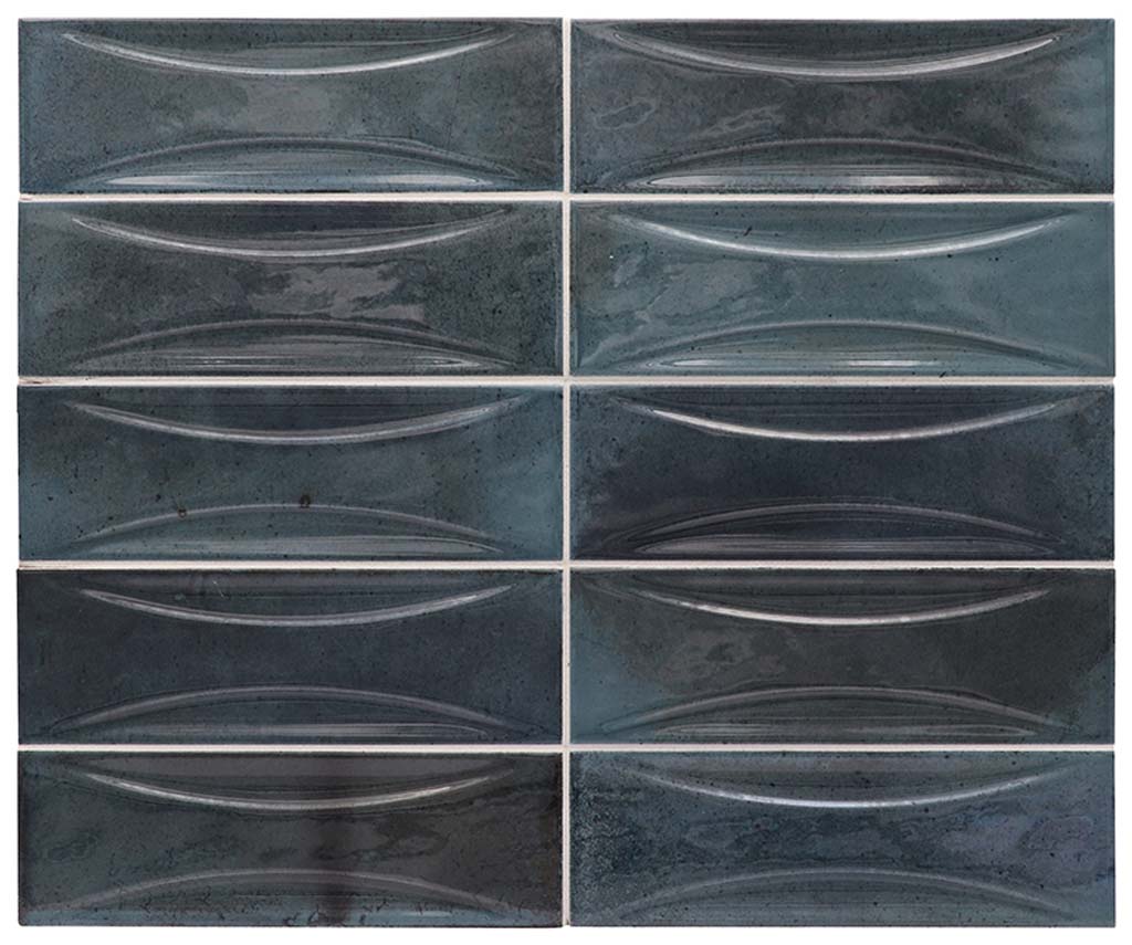 Spruce Blue 2.5 x 8 Glossy Ceramic Subway Deco Tile