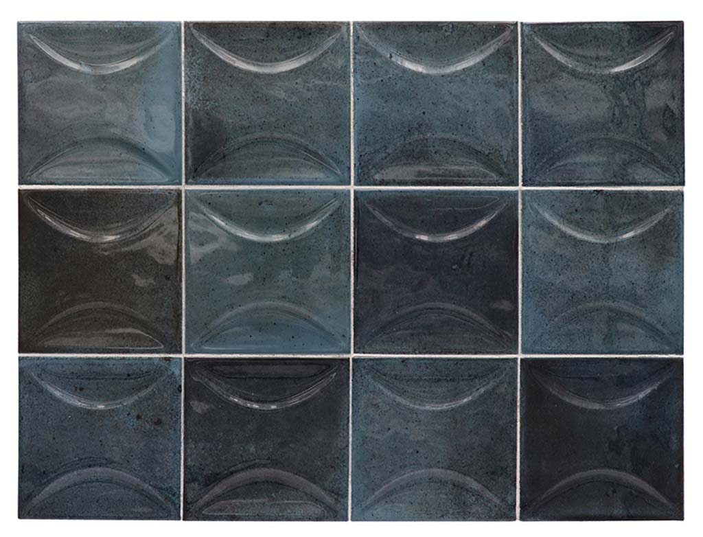 Spruce Blue 4 x 4 Glossy Ceramic Subway Deco Tile