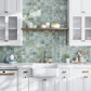 Sage Green 4 x 4 Glossy Ceramic Square Tile - Sample