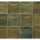 Olive Green 4 x 4 Glossy Ceramic Subway Deco Tile