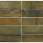 Olive Green 2.5 x 8 Glossy Ceramic Subway Tile