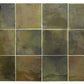 Olive Green 4 x 4 Glossy Ceramic Square Tile