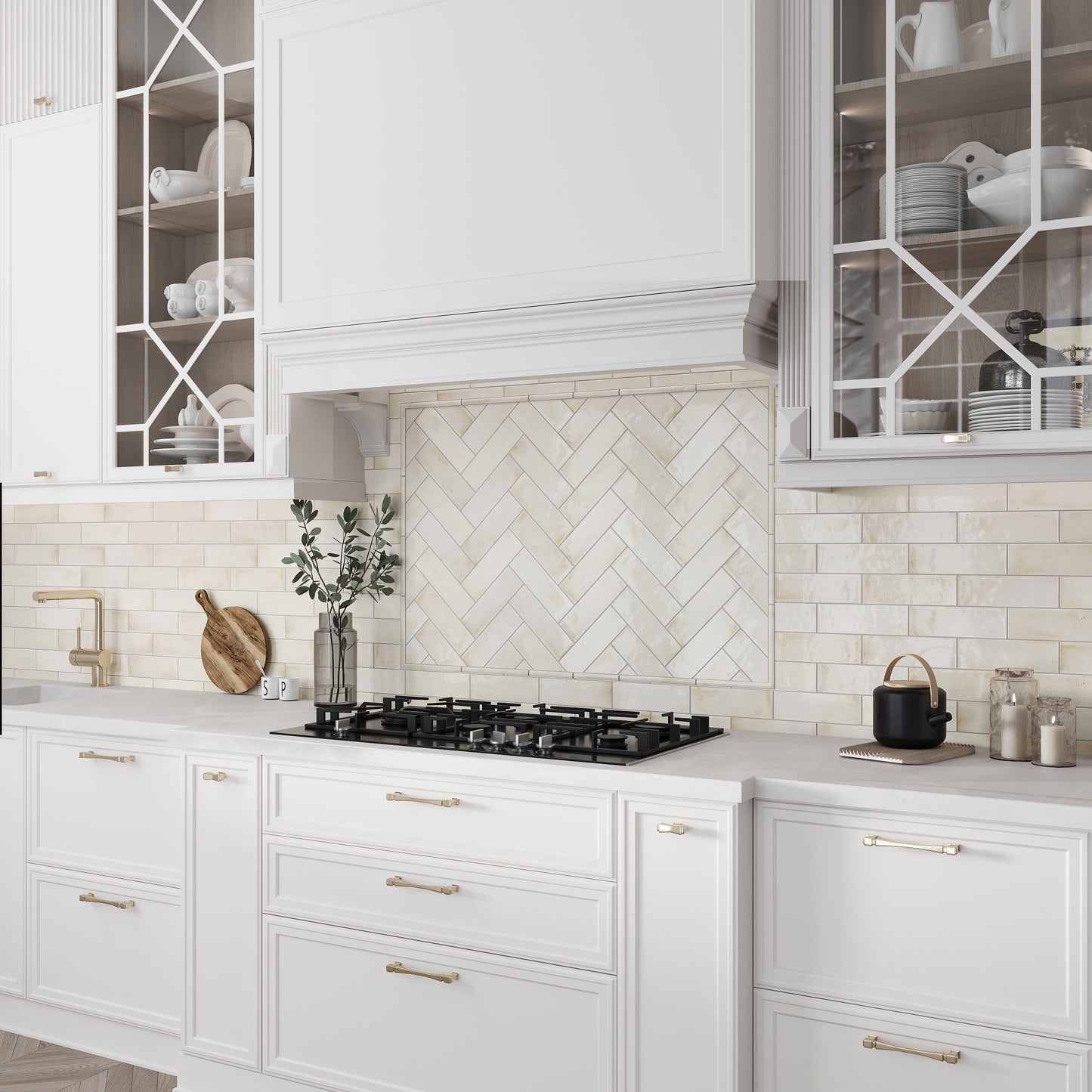 White 2.5 x 8 Glossy Ceramic Subway Tile