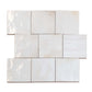 White 4 x 4 Glossy Ceramic Square Tile