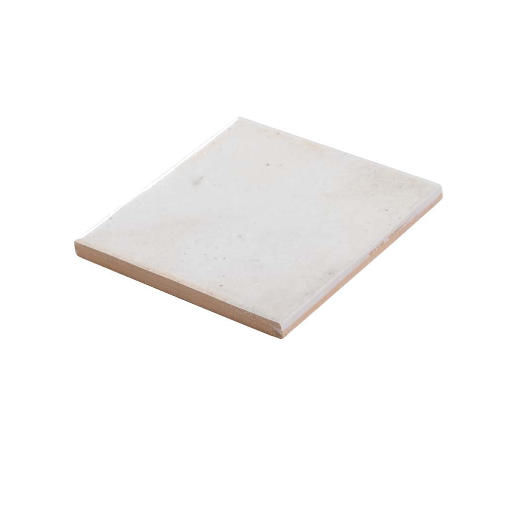 White 4 x 4 Glossy Ceramic Square Tile