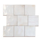 White 4 x 4 Glossy Ceramic Square Tile