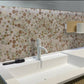 Multicolor 12 x 12 Glossy, Textured Glass, Resin Mosaic Tile