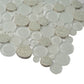 White 12 x 12 Glossy, Matte Glass, Ceramics Mosaic Tile