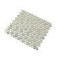 White 12x12 Glossy Glass, Marble Mosaic Tile Sample