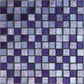 Purple 12 x 12 Polished, Foiled Glass, Resin, Stone Mosaic Tile