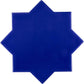 Cobalt Blue 5 x 5 Glossy Ceramic Star Tile