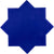 Cobalt Blue 5 x 5 Glossy Ceramic Star Tile