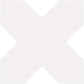 Pearl White 5" Star with Cross Glossy Ceramic Tile