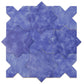 Cornflower Blue 5" Star with Cross Matte Ceramic Tile - Sample