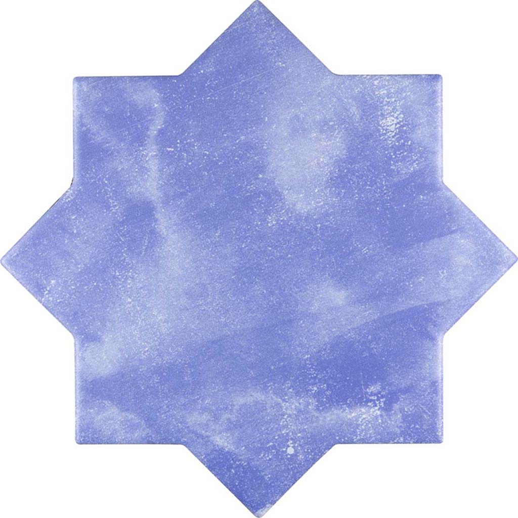 Cornflower Blue 5 x 5 Matte Ceramic Star Tile