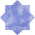 Cornflower Blue 5 x 5 Matte Ceramic Star Tile