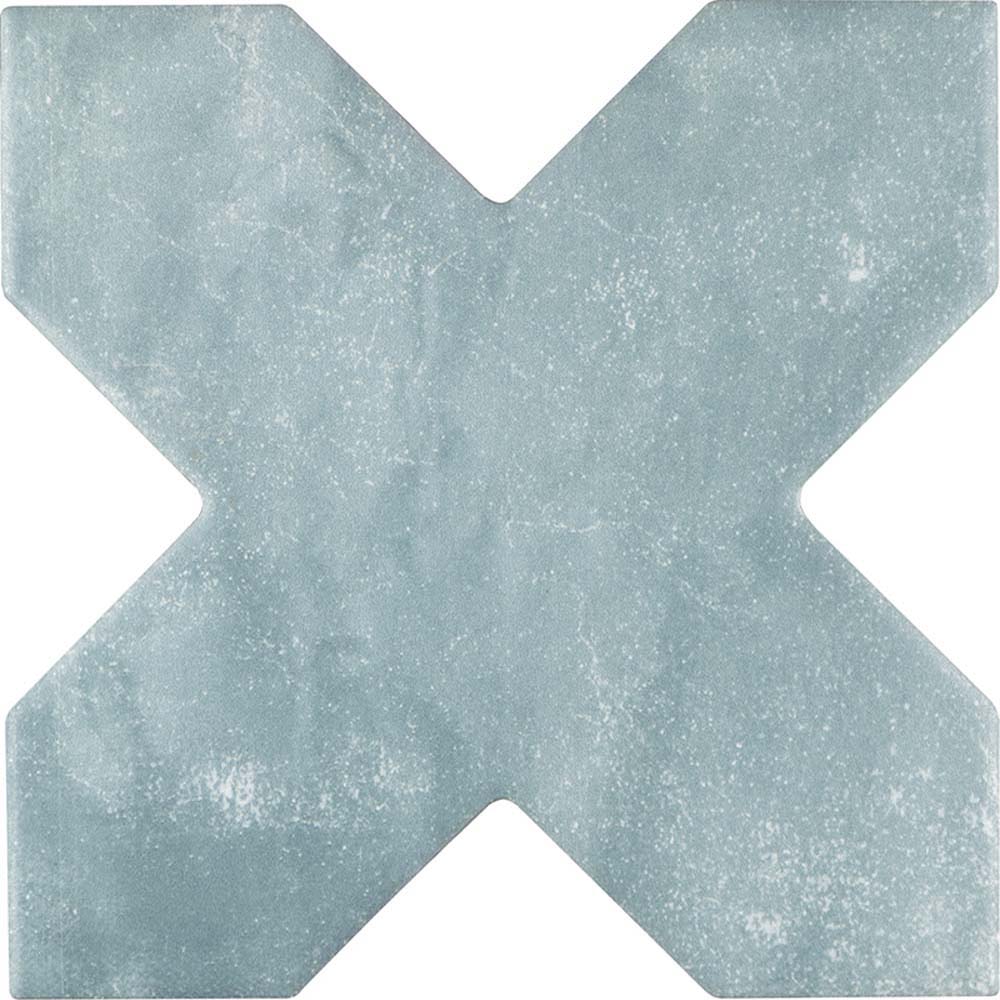 Pistachio Green 5" Star with Cross Matte Ceramic Tile - Sample