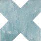 Pistachio Green 5" Star with Cross Matte Ceramic Tile