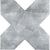 Light Grey 5 x 5 Matte Ceramic Cross Tile