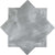 Light Grey 5 x 5 Matte Ceramic Star Tile