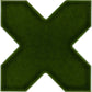 Dark Green 5 x 5 Glossy Ceramic Cross Tile